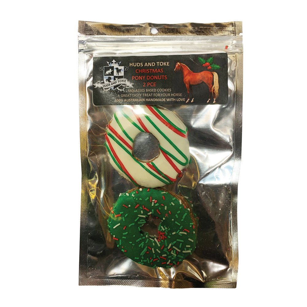 Huds and Toke HORSE CHRISTMAS LARGE PONY DONUTS 2pk - Click to enlarge
