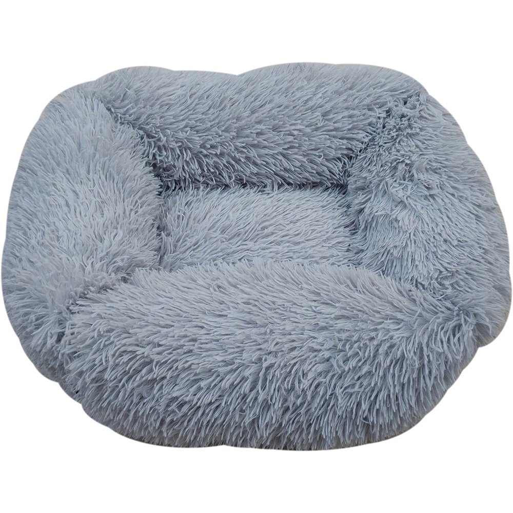 Snuggle Pals® CALMING RECTANGLE CUDDLER BED Grey - Small 55x45cm - Click to enlarge