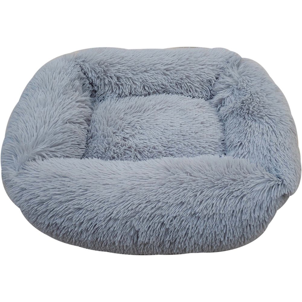 Snuggle Pals® CALMING RECTANGLE CUDDLER BED Grey - Medium 66x56cm - Click to enlarge
