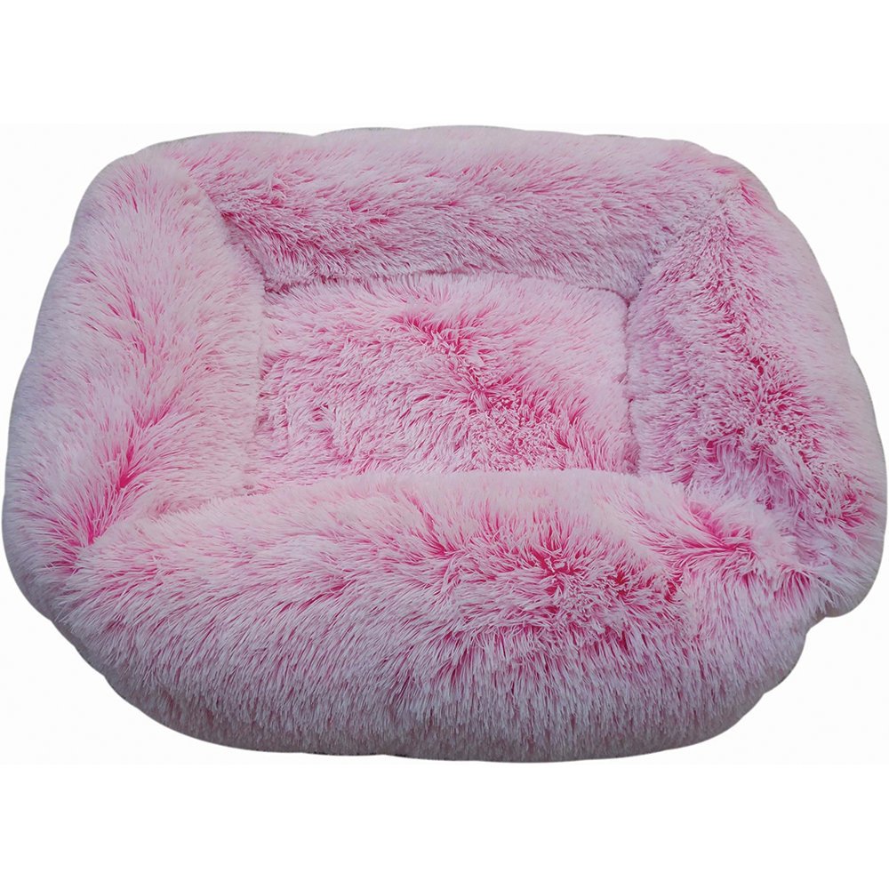 Snuggle Pals® CALMING RECTANGLE CUDDLER BED Ombre Pink - Medium 66x56cm
