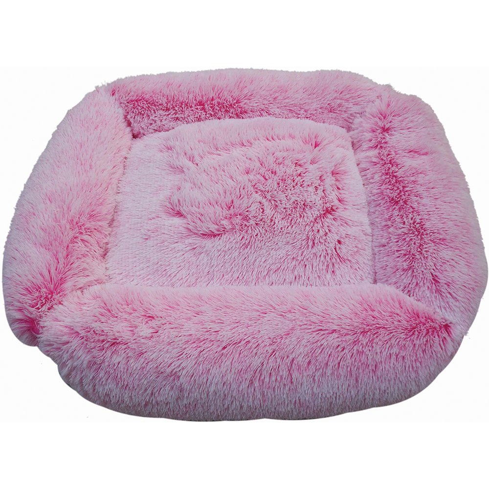 Snuggle Pals® CALMING RECTANGLE CUDDLER BED Ombre Pink - Large 80x70cm