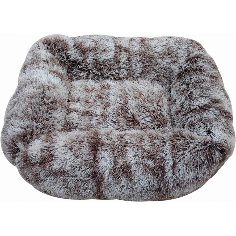 Snuggle Pals® CALMING RECTANGLE CUDDLER BED Ombre Brown - Medium 66x56cm