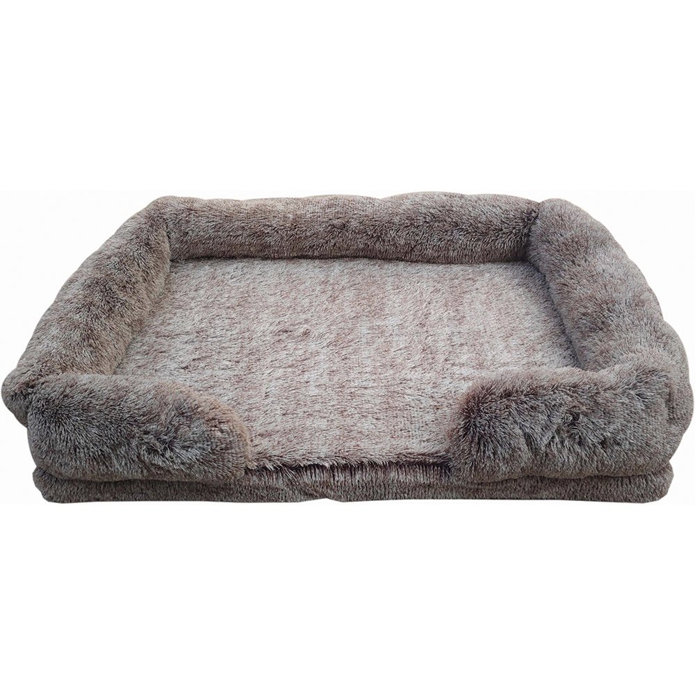 Snuggle Pals® CALMING FOAM BASE LOUNGER Ombre Brown - Xlarge 120x80x20cm - Click to enlarge