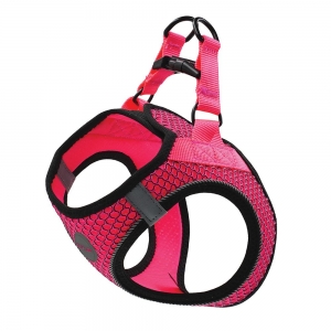Scream SMALL DOG QUICK FIT REFLECTIVE DOG HARNESS Loud Pink 46-50cm (L)