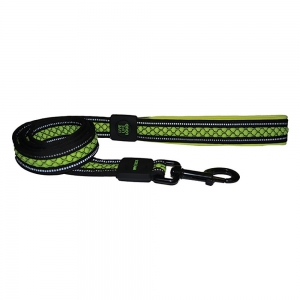 Scream REFLECTIVE PADDED LEASH Loud Green 2x120cm - Click for more info