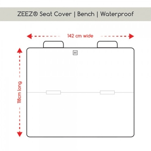 ZEEZ SEAT COVER BENCH - PREMIUM WATERPROOF 118x142cm