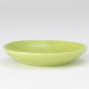 Petrageous SILLY KITTY SAUCER Lime Green 12cm
