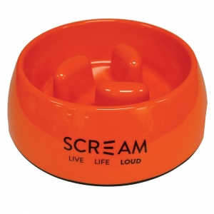 Scream ROUND SLOW-DOWN PILLAR BOWL 200ml Loud Orange - Click for more info