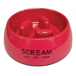 Scream ROUND SLOW-DOWN PILLAR BOWL 400ml Loud Pink - Click for more info