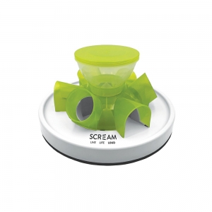 Scream INTERACTIVE CAT TUNNEL FEEDER Loud Green  27.7x13.7cm - Click for more info