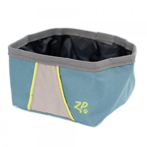 ZippyPaws ADVENTURE TRAVEL BOWL 650ml - Forest Green 12.5x12.5x7.5cm - Click for more info