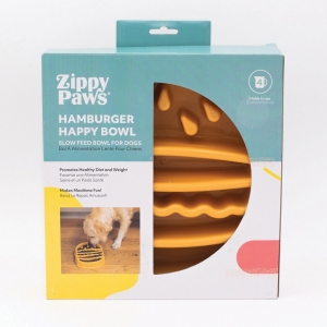 ZippyPaws HAPPY BOWL SLOW FEEDER BURGER 22.5x25x5.5cm - Click for more info