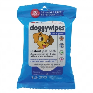 Petkin DOGGY WIPES 20pk - Click for more info