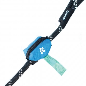 ZippyPaws ADVENTURE LEASH BAG WASTE BAG DISPENSER - Glacier Blue 9x6cm