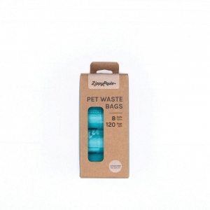 ZippyPaws PET WASTE BAGS 8 Rolls (120bags) - Teal - Click for more info