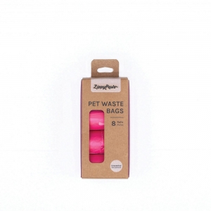 ZippyPaws PET WASTE BAGS 8 Rolls (120bags) - Pink - Click for more info