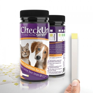 CheckUp DOG AND CAT URINE TESTING STRIPS FOR DETECTION OF KIDNEY CONDITION 50pk