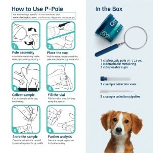 CheckUp P-POLE DOG URINE SAMPLE COLLECTION KIT