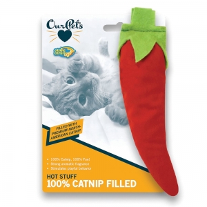 Cosmic CATNIP FILLED TOY CHILLI PEPPER 16.5cm - Click for more info