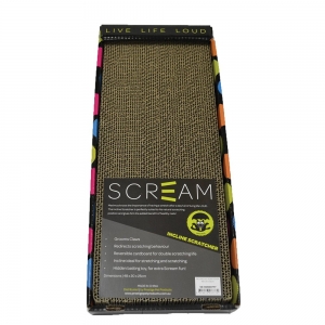 Scream INCLINE CAT SCRATCHER Loud Multicolour 48x20x25cm - Click for more info