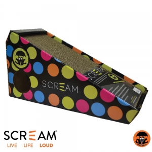 Scream INCLINE CAT SCRATCHER Loud Multicolour 48x20x25cm