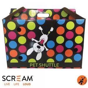 Scream CARDBOARD PET SHUTTLE Loud Multicolour 44x25x28cm