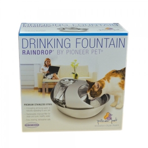 Pioneer STAINLESS STEEL PET FOUNTAIN Raindrop Style 1.7L