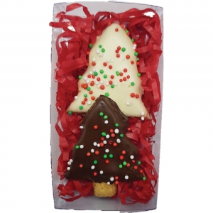 Huds and Toke CHRISTMAS SMALL DOGGY TREE GIFT BOX 2pk - 7.5cm - Click for more info