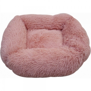 Snuggle Pals CALMING RECTANGLE CUDDLER BED Pink - Medium 66x56cm