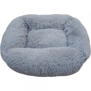 Snuggle Pals® CALMING RECTANGLE CUDDLER BED Grey - Medium 66x56cm - Click for more info