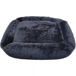 Snuggle Pals® CALMING RECTANGLE CUDDLER BED Black - Xlarge 110x90cm - Click for more info