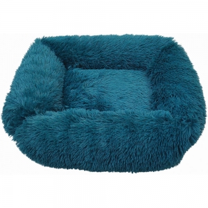 Snuggle Pals® CALMING RECTANGLE CUDDLER BED Peacock - Medium 66x56cm - Click for more info