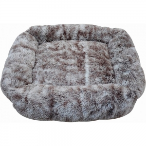 Snuggle Pals CALMING RECTANGLE CUDDLER BED Ombre Brown - Large 80x70cm
