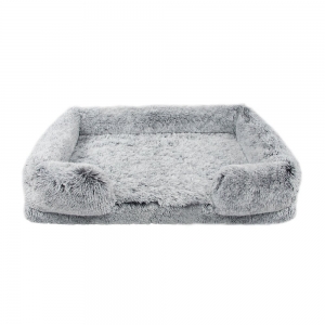 Snuggle Pals® CALMING FOAM BASE LOUNGER Ombre Grey - Large 100x60x18cm - Click for more info