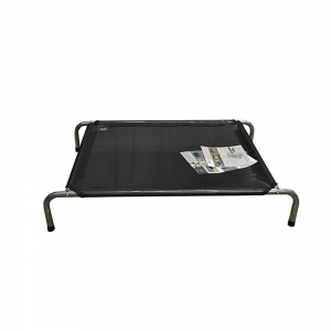 ZEEZ PLATINUM ELEVATED PET BED Black Small 80x56x15cm