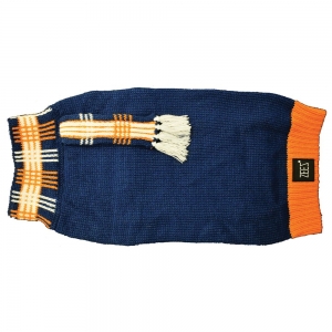 ZEEZ KNITTED SWEATER w/SCARF XX-Large 60cm - Navy - Click for more info