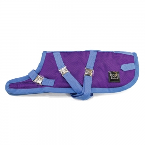 ZEEZ SUPREME DACHSHUND DOG COAT Size 15 (38cm) Grape Purple/ Blue