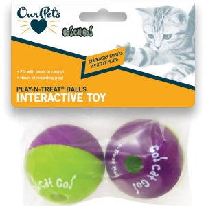 Go!Cat!Go! Play-N-Treat BALL 6cm - 2pk - Click for more info