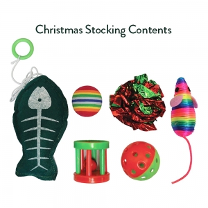 Kitty Play CHRISTMAS CAT TOY STOCKING 6 PACK