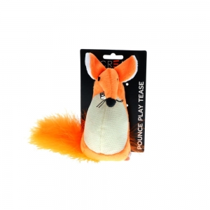 Scream FATTY MOUSE CAT TOY Loud Orange 13cm - Click for more info
