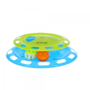 Scream SINGLE LAYER ORB TOWER WITH SPIN TOP Loud Green & Blue 24x24x6cm