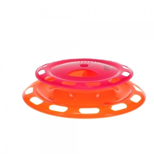 Scream SINGLE LAYER ORB TOWER WITH SPIN TOP Loud Pink & Orange 24x24x6cm