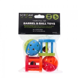 Scream BARREL AND BALL TOY PACK Multicolour 4pk