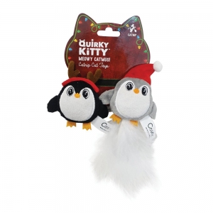 Quirky Kitty HOLIDAY POUNCY PENGUINS 2pk