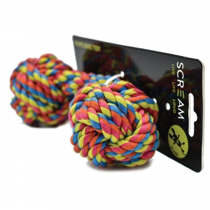 Scream ROPE FIST DUMBBELL DOG TOY 5x18cm