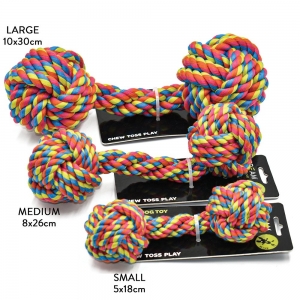 Scream ROPE FIST DUMBBELL DOG TOY 5x18cm