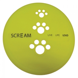 Scream SILICONE PET FLYER Loud Green - Small 18cm