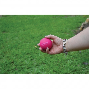Scream RUBBER BALL DOG TOY Loud Pink 6cm