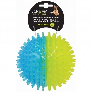 Scream GALAXY BALL Loud Green/ Blue - Large 13cm - Click for more info