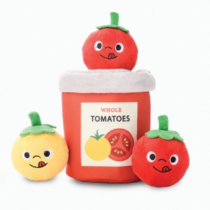 HugSmart PUZZLE HUNTER DOG TOY FOOD PARTY TOMATO CAN 17x14x14cm